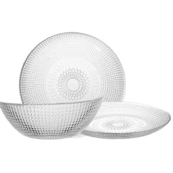 Service vaisselle en verre transparent^Gifi Clearance