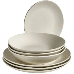 Service vaisselle porcelaine blanc 18 pièces^Gifi Clearance