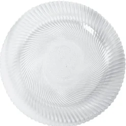 Service vaisselle transparent strié 18 pièces Marmara^Gifi New