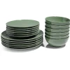 Service vaisselle vert 18pcs^Gifi Discount