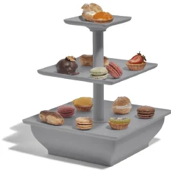 Serviteur 3 niveaux gris anthracite^Gifi Sale