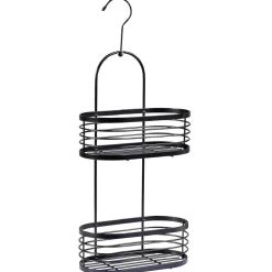 Outlet Gifi Serviteur de douche 2 niveaux métal noir