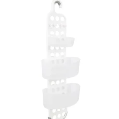 Discount Gifi Serviteur de douche 4 paniers blanc