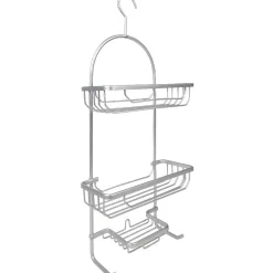 Clearance Gifi Serviteur de douche gris alu à accrocher 3 niveaux