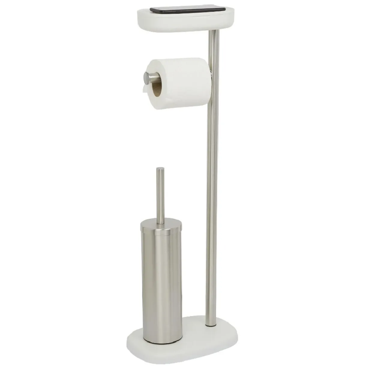 Best Gifi Serviteur WC 3 en 1 avec brosse dérouleur et support compartimenté