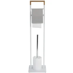 Best Gifi Serviteur WC blanc et couleur bois