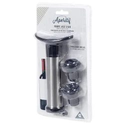 Set 1 pompe à vide + 2 bouchons à vin^Gifi Clearance