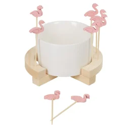 Set apéritif Aloha coupelle et pique flamant rose x 8^Gifi Best