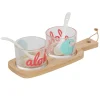 Set apéritif Aloha planche coupelle cuillère^Gifi Hot