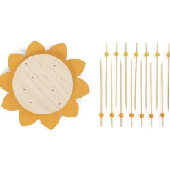 Set apéritif en forme de tournesol 14 pics^Gifi