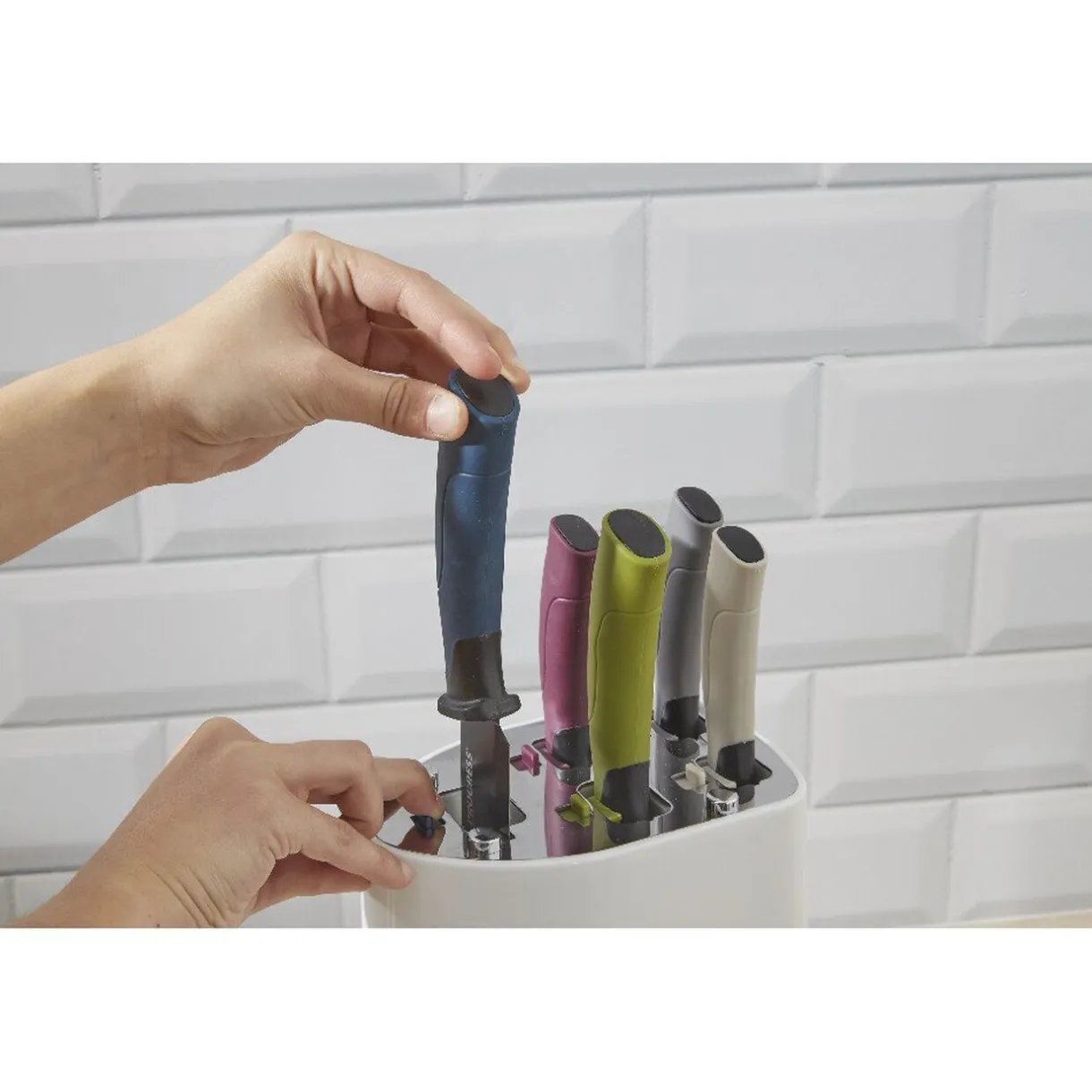 Set bloc de sécurité avec 5 couteaux de cuisine^Gifi New