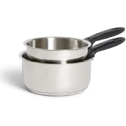 Set casserole inox x2 - Ø16cm et Ø18cm^Gifi Outlet