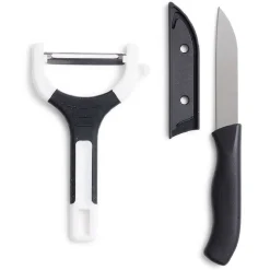 Set couteau et éplucheur inox et plastique - 3 modèles^Gifi Hot