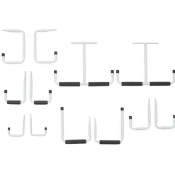 Rangement|Gifi Set crochets bricolage blancs x12