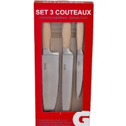 Set de 3 couteaux de cuisine^Gifi Discount