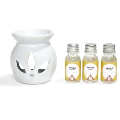 Outlet Gifi Set de brûleur et 3 huiles essentielles - 4 parfums
