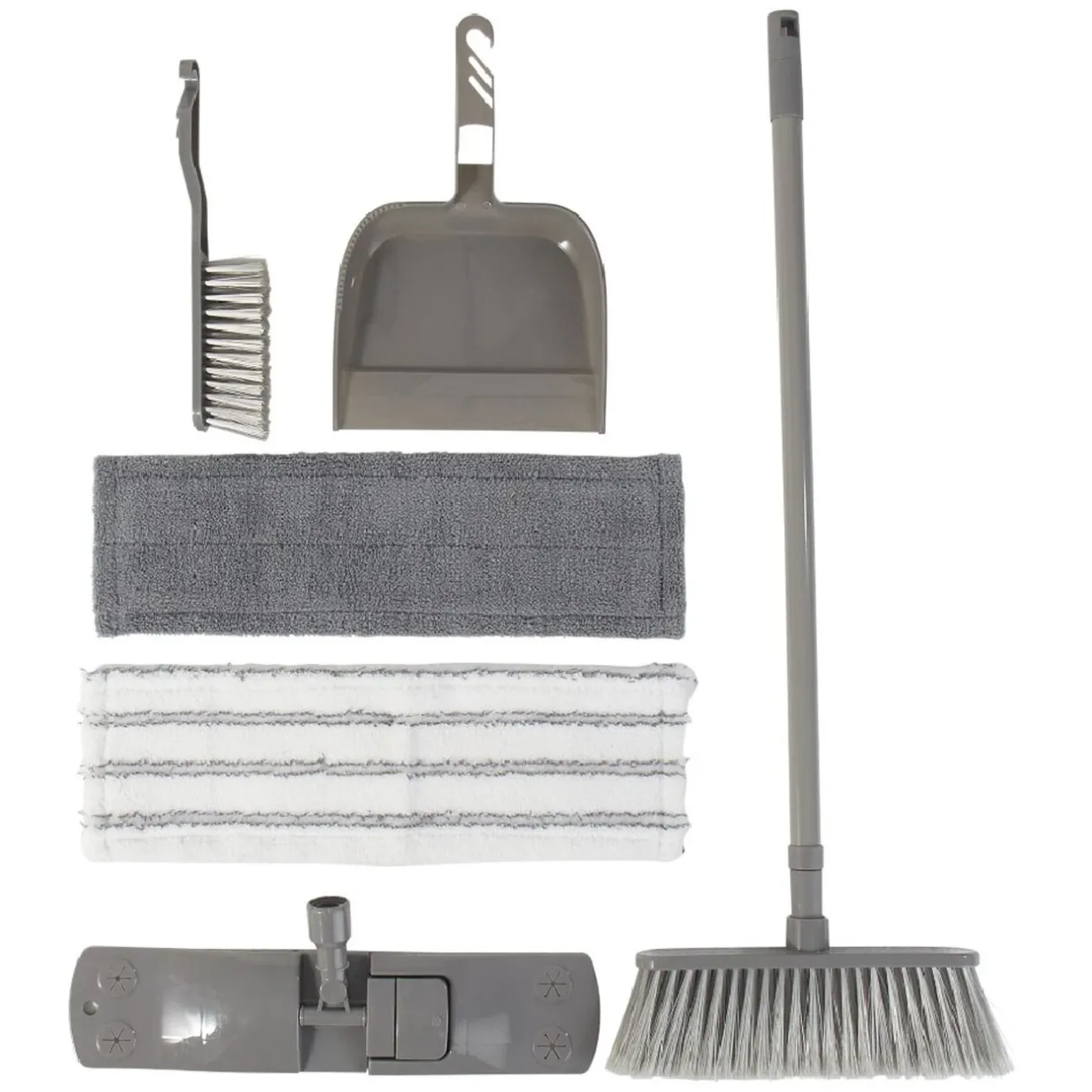 Nettoyage Et Entretien|Gifi Set de ménage complet avec pelle et balayette 7 pièces