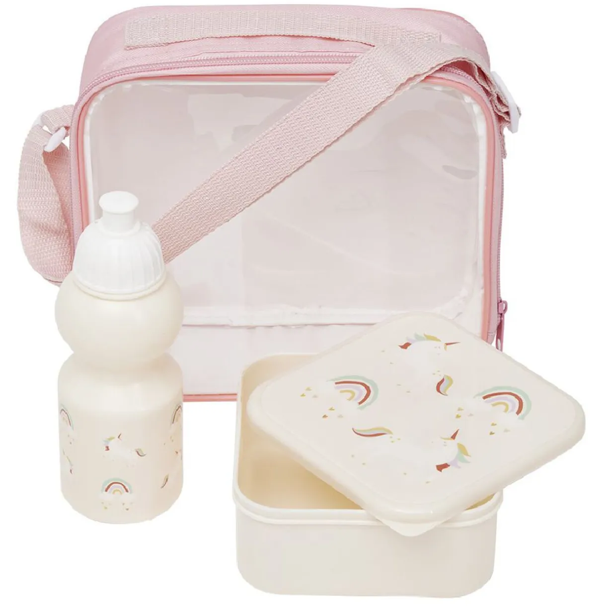 Set déjeuner Enfant lunchbox avec bouteille et sac de transport^Gifi Outlet