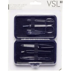 Online Gifi Set manucure 6 pièces Spring fleuri, gris