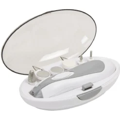 Clearance Gifi Set manucure gris et blanc 8 pièces