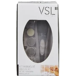 Clearance Gifi Set manucure gris et blanc 8 pièces