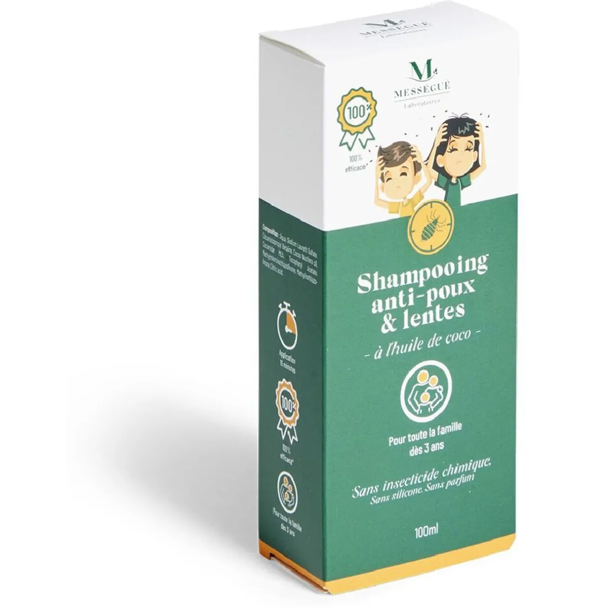 Sale Gifi Shampoing Anti-poux et Lente à l'huile de coco 100ml