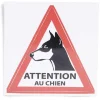Online Gifi Signalétique adhésive "Attention au chien" - 8x8 cm
