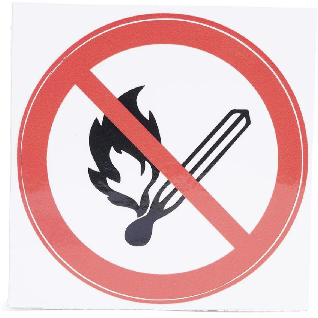 Hot Gifi Signalétique adhésive "Flamme interdite" - 8x8 cm