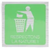 Gifi Signalétique adhésive "Respectons la nature" - 8x8 cm