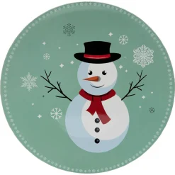Sous assiette à motif bonhomme de neige Ø33 cm^Gifi Outlet