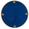 Sous assiette décoration bleu nuit bordure doré^Gifi Discount