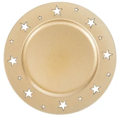 Sous assiette décoration doré bordure étoiles^Gifi Sale