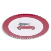 Sous assiette rond Noël rouge motif voiture Ø33cm^Gifi Hot
