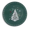 Sous assiette rond vert motif sapin de Noël Ø33cm^Gifi Sale