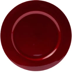 Sous assiette ronde rouge Ø33 cm^Gifi New