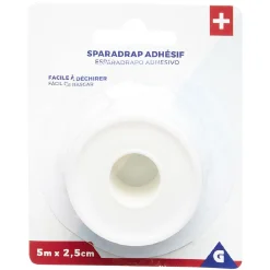 New Gifi Sparadrap adhésif en coton L500x2,5cm blanc