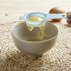 Séparateur blanc d'oeuf plastique bleu ou rose^Gifi