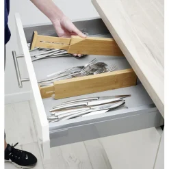 Séparateur extensible de tiroir bambou naturel x2^Gifi Clearance
