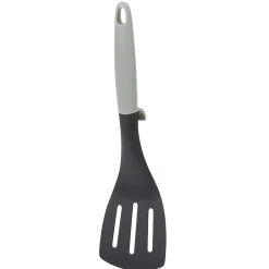 Spatule ajourée polyamide manche en polypropylène gris noir^Gifi Online