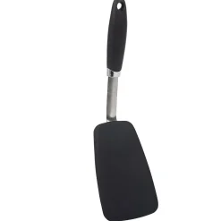 Spatule de cuisine en inox et silicone noir^Gifi Sale
