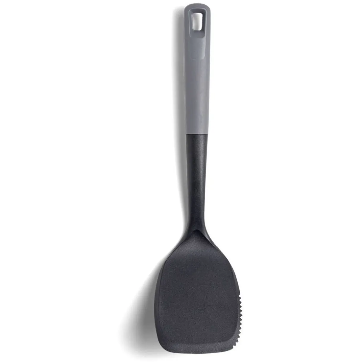 Spatule de cuisine en plastique noir et gris L.35cm^Gifi