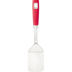Spatule en inox avec manche en polypropylène rouge^Gifi Outlet