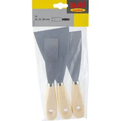 Hot Gifi Spatule inox Suki manche bois x3