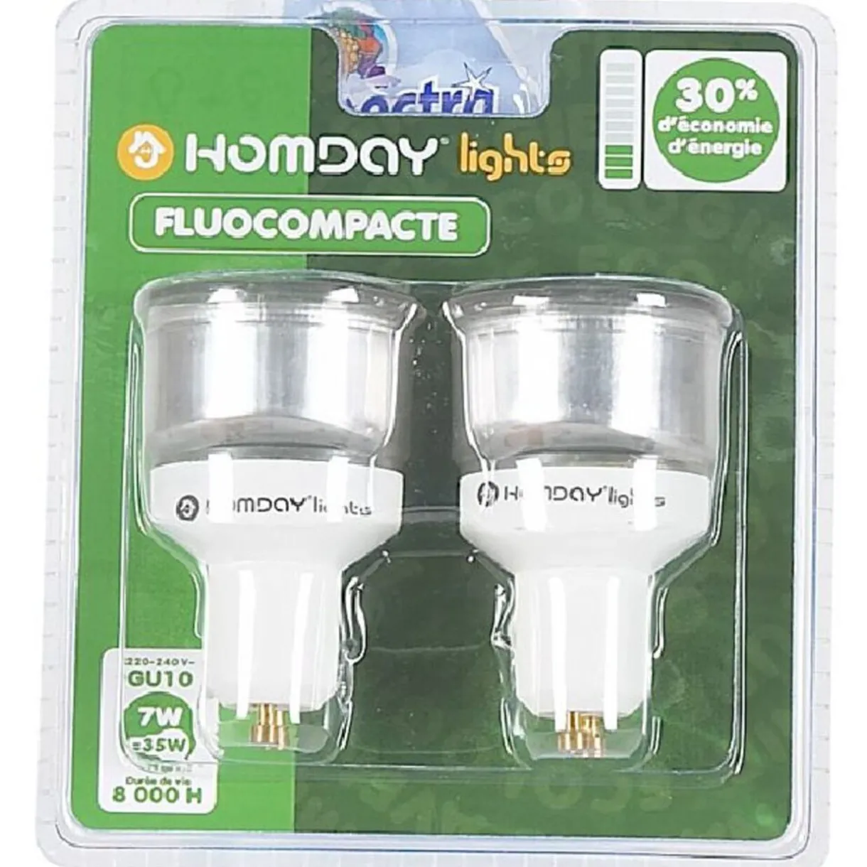 Best Gifi Spot fluocompacte Homday x2