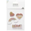 Clearance Gifi Sticker 3D arc-en-ciel coeur