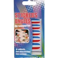 New Gifi Sticker ongles tricolore supporter France x14