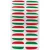 Sale Gifi Sticker ongles tricolore supporter Italie x14