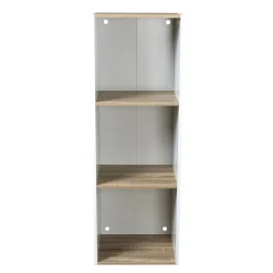 Rangement|Gifi Structure 3 casiers Box Cube blanc et naturel 35,2x30xH103,2cm