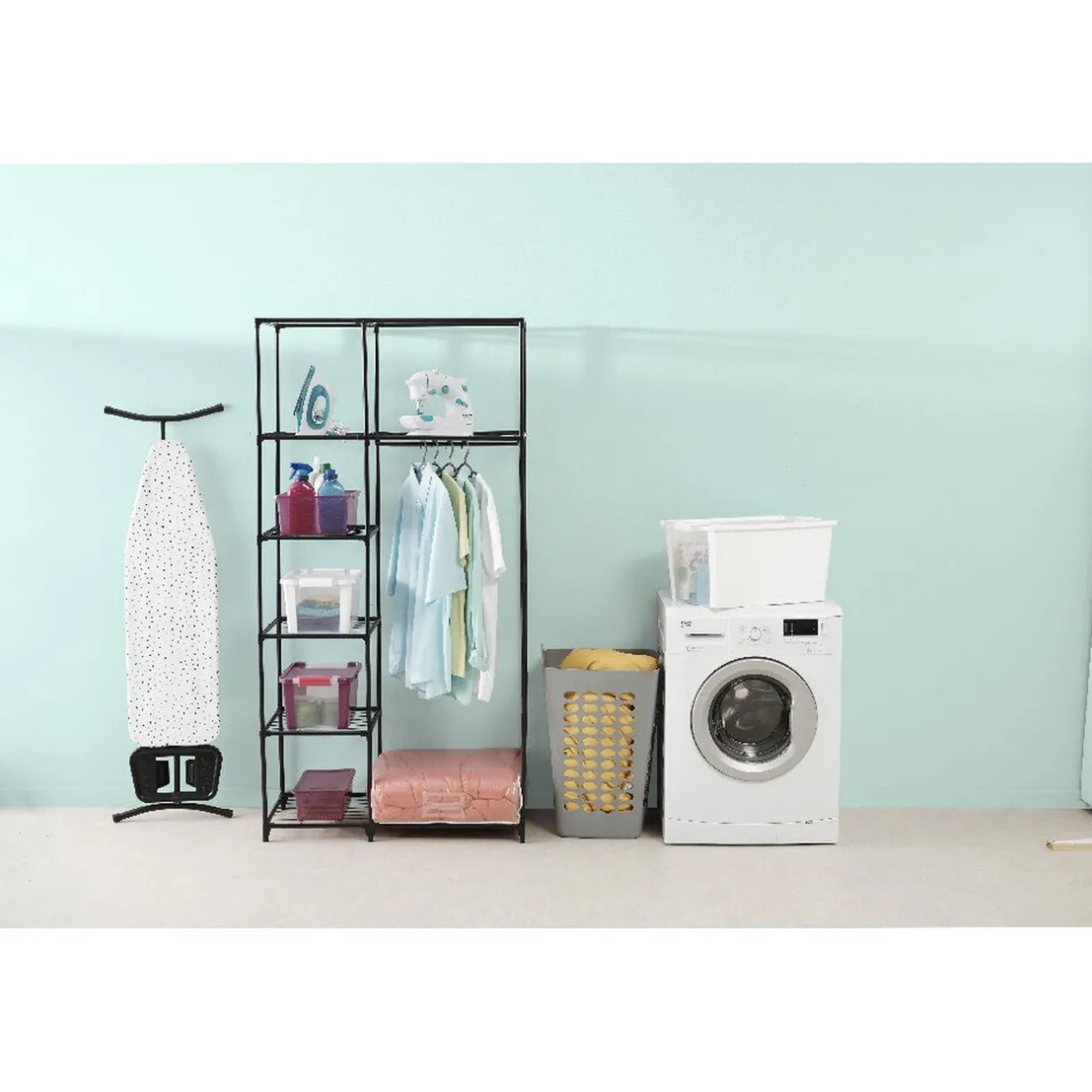 Rangement|Gifi Structure armoire dressing métal noir