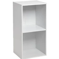 Rangement|Gifi Structure Box Cube 2 cases 35,2x30x69,2cm bois blanc